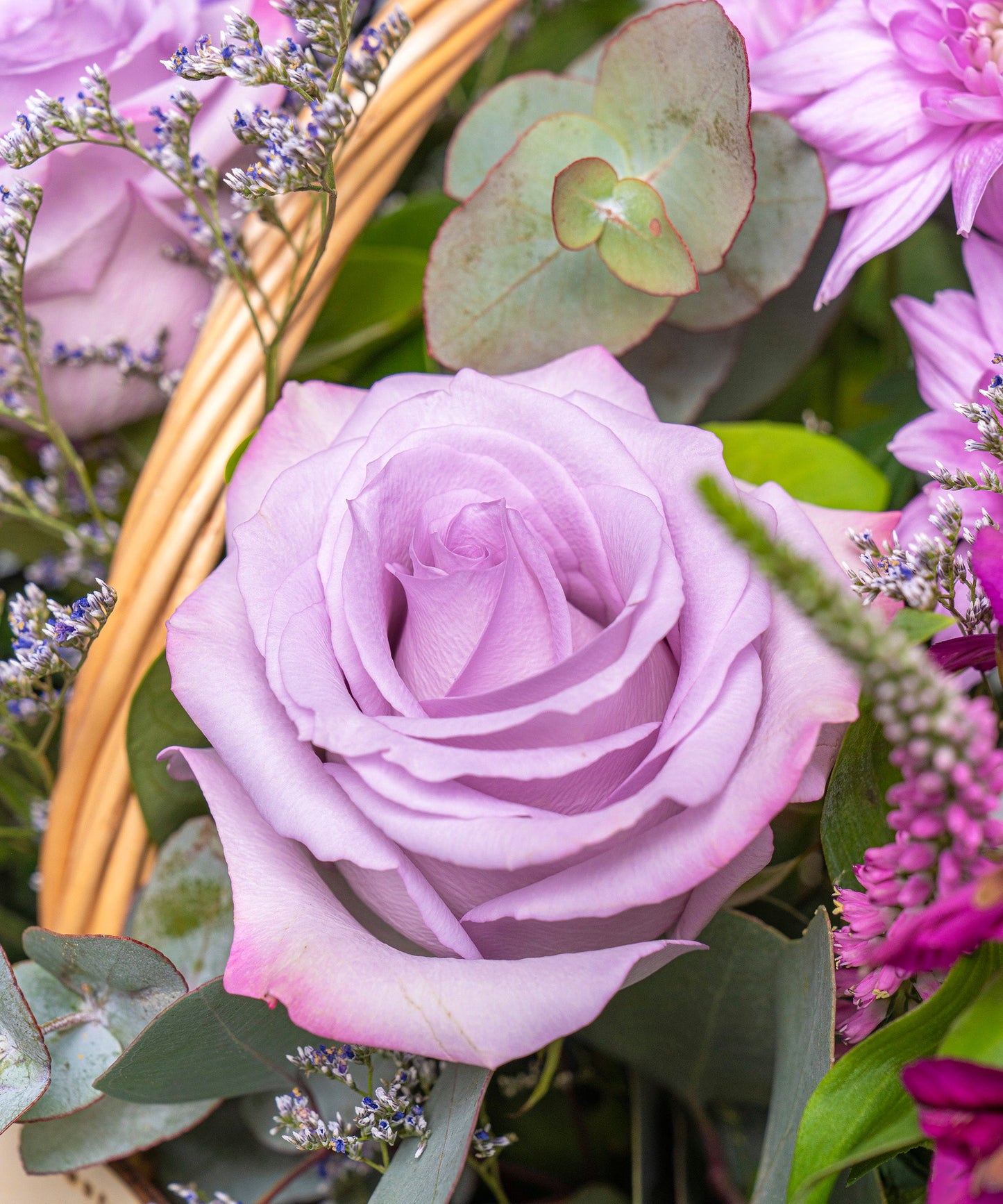 Blooming Love Basket Purple