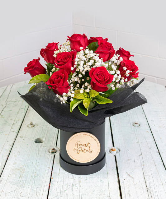 Red Romance in Premium Hat Box